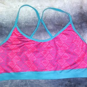 Sports Bra and Champion Half Tank.